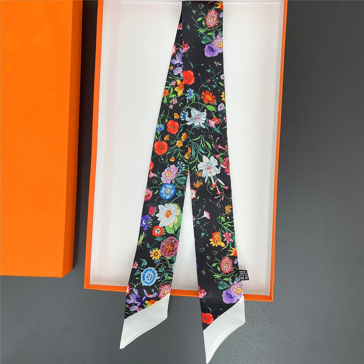 Design Camellia Flower Brand Silk Scarf