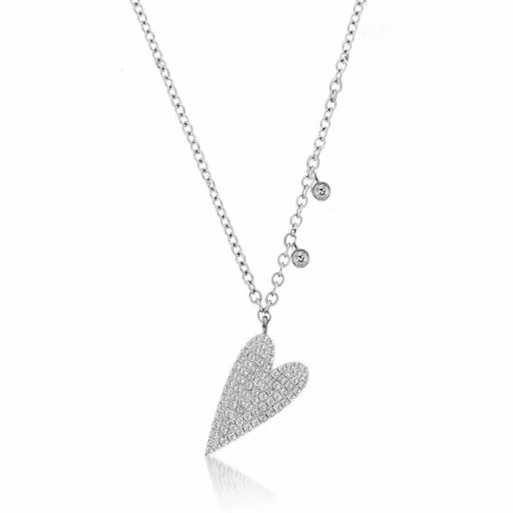 Heart charm necklace