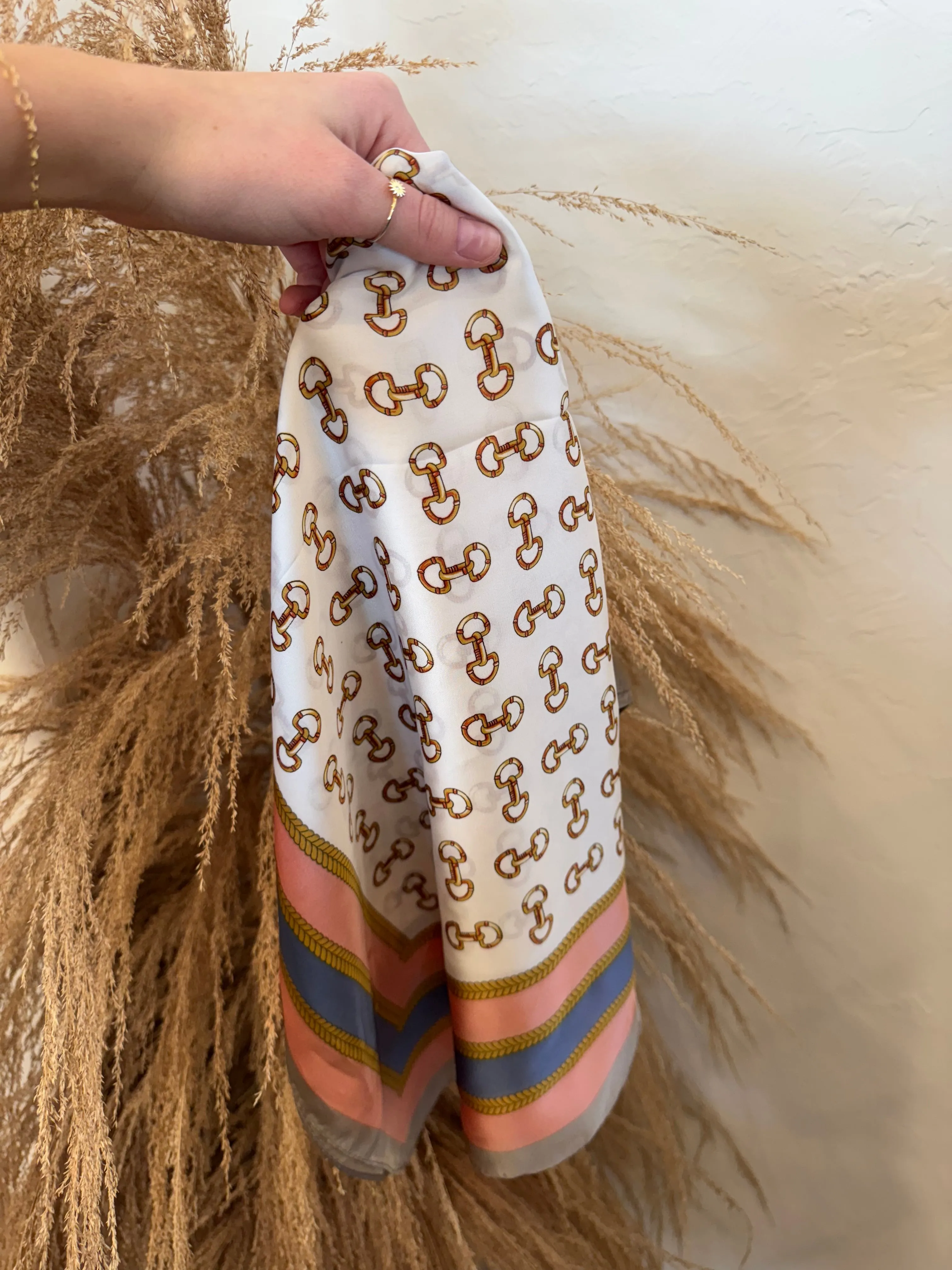 Horse Bit Wild Rag Scarf - Pink