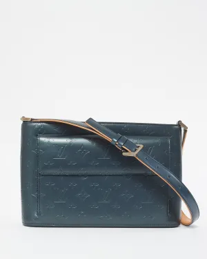 Louis Vuitton Navy Blue Monogram Mat Alston Shoulder Bag