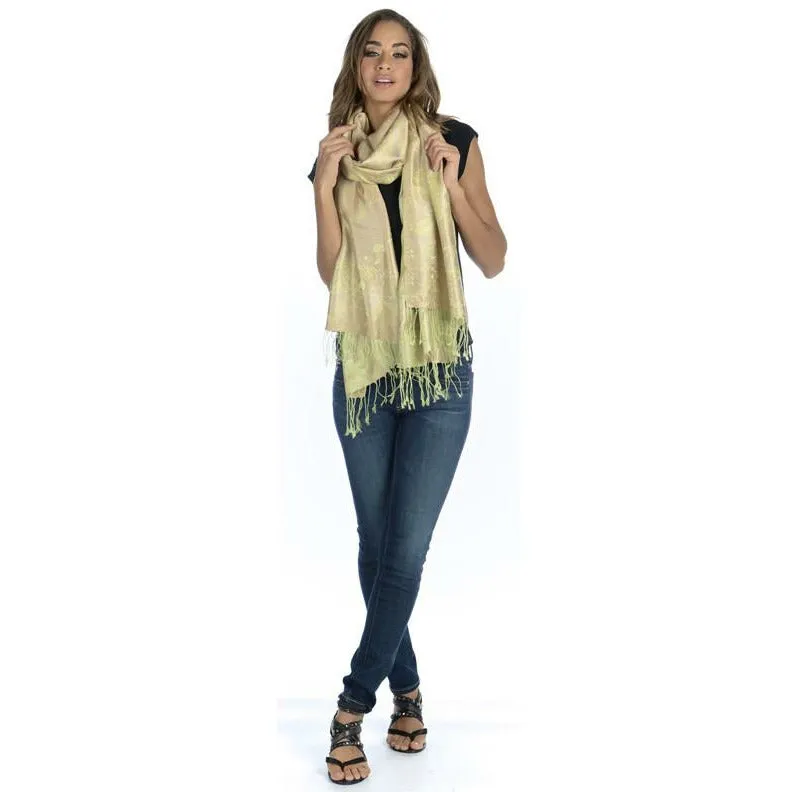Silk Mint Pink Scarf
